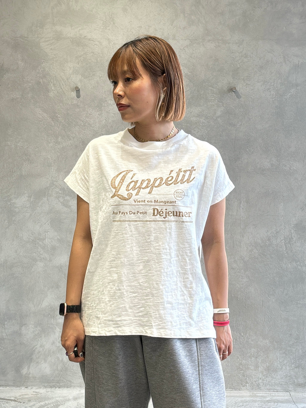 受付終了【予約販売】LappetitゆるフレンチスラブTシャツ／ING