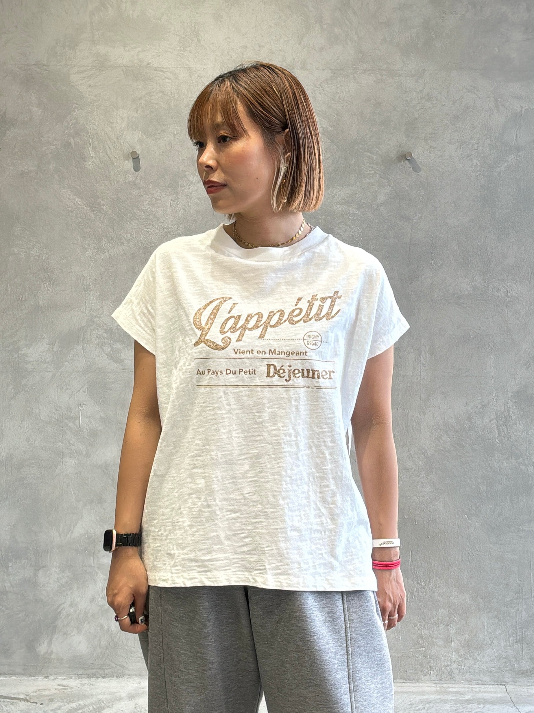 【予約販売】LappetitゆるフレンチスラブTシャツ／ING