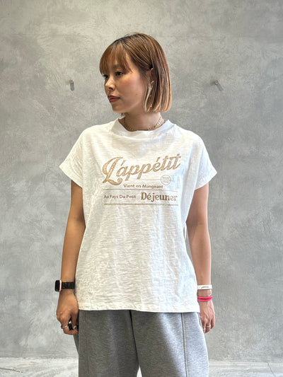 受付終了【予約販売】LappetitゆるフレンチスラブTシャツ／ING