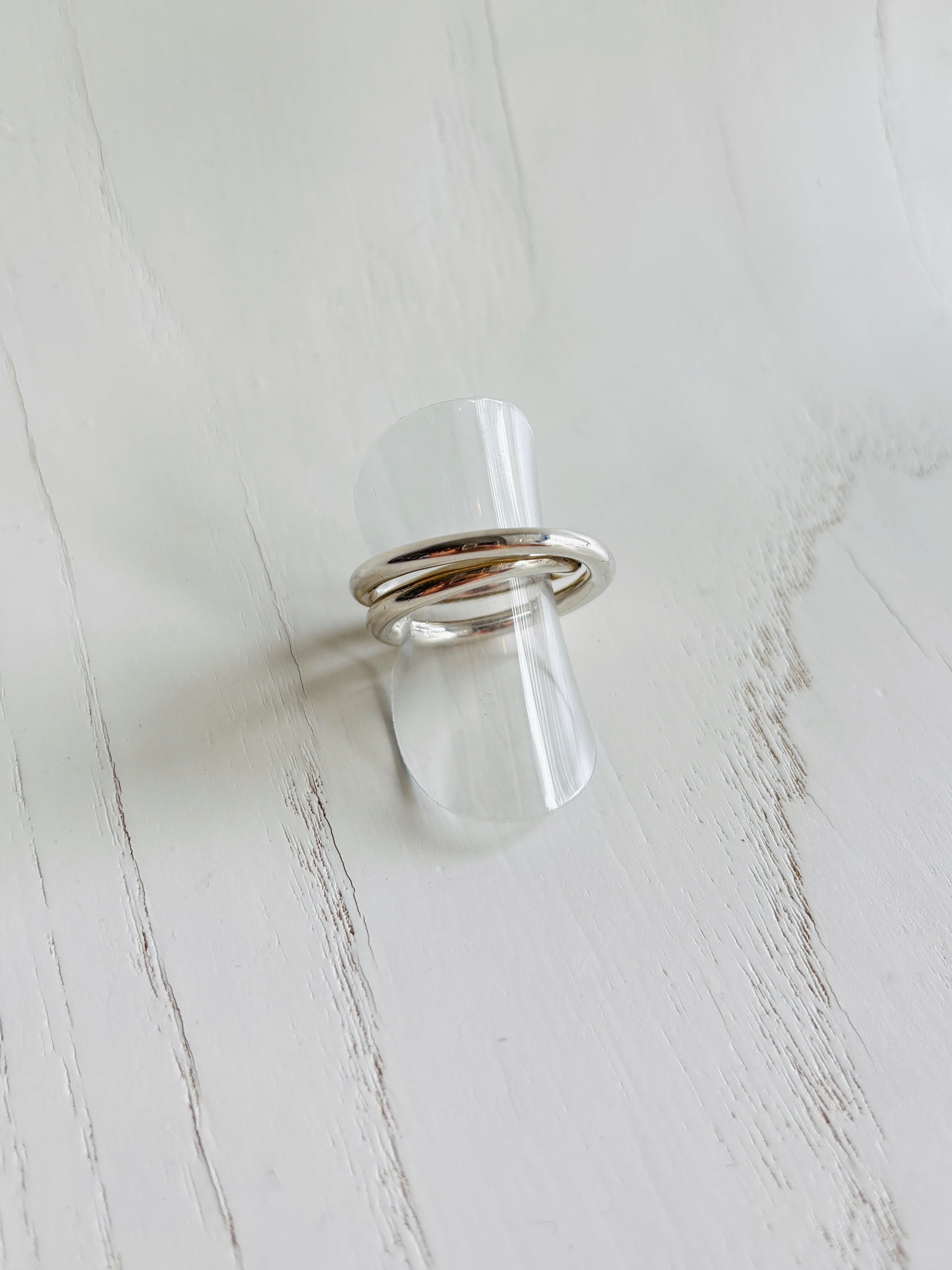 ダブルリング　＃11号／silver925