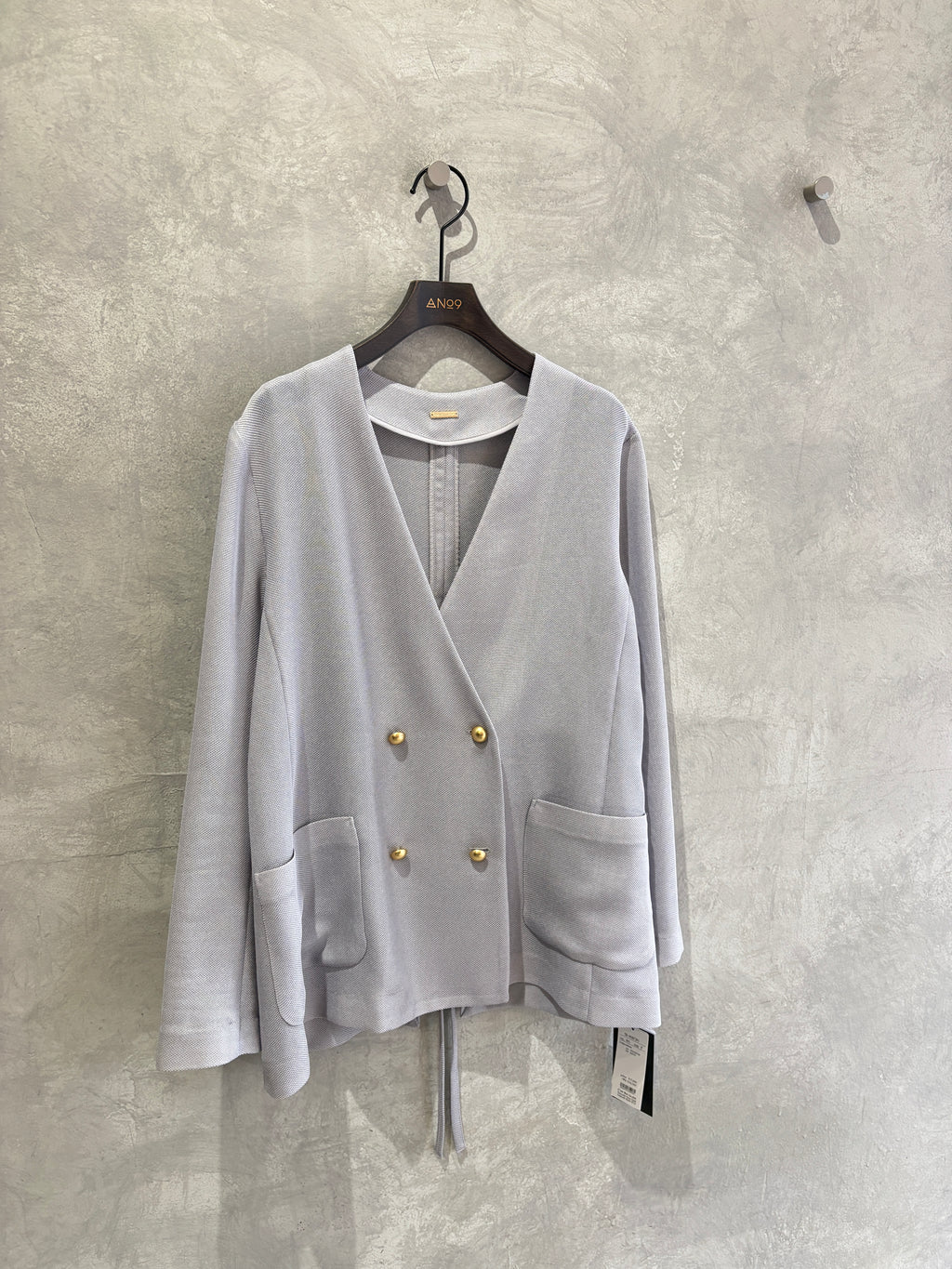 メッシュノーカラージャケット／Dignite collier