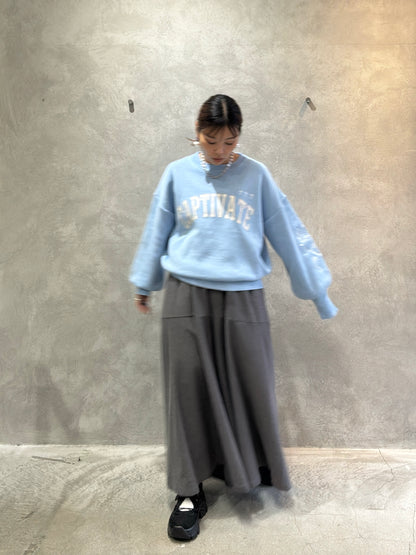 スウェットライク刺繍ニット／palm RICHE