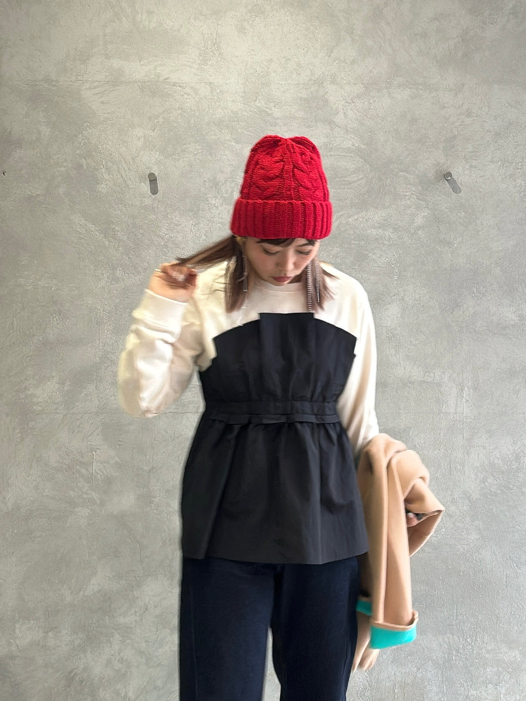 ゆるフィットニットキャップ