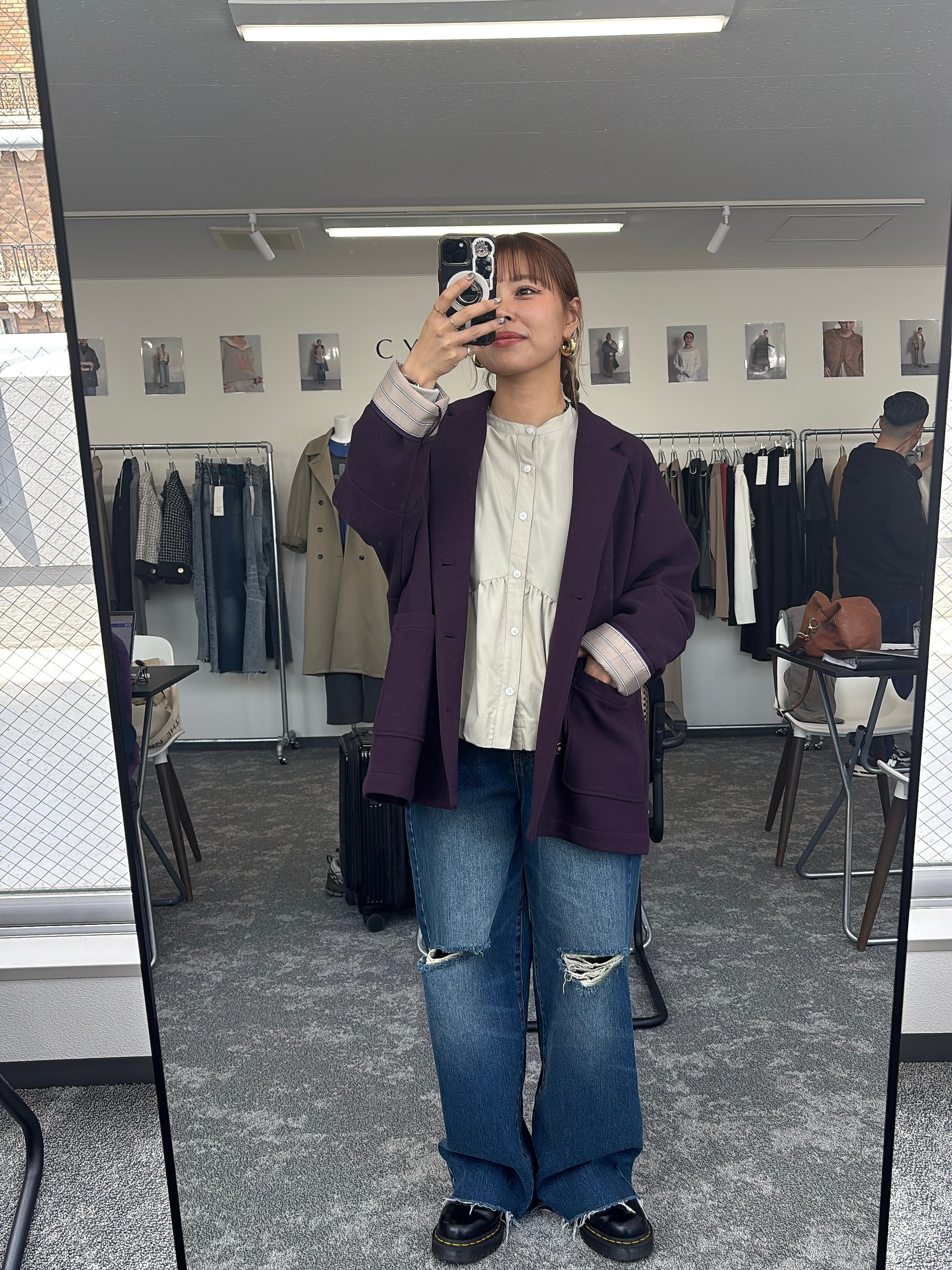 【予約⚡︎販売】マイクロフリースWジャケット／604513／CYAN tokyo／2026 AW#1