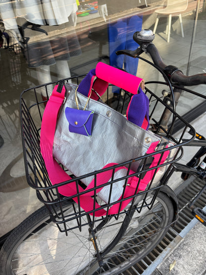 【予約販売】パープル×ピンク（本体：シルバー）／FACTORY OMOTO／BASIC TOTE