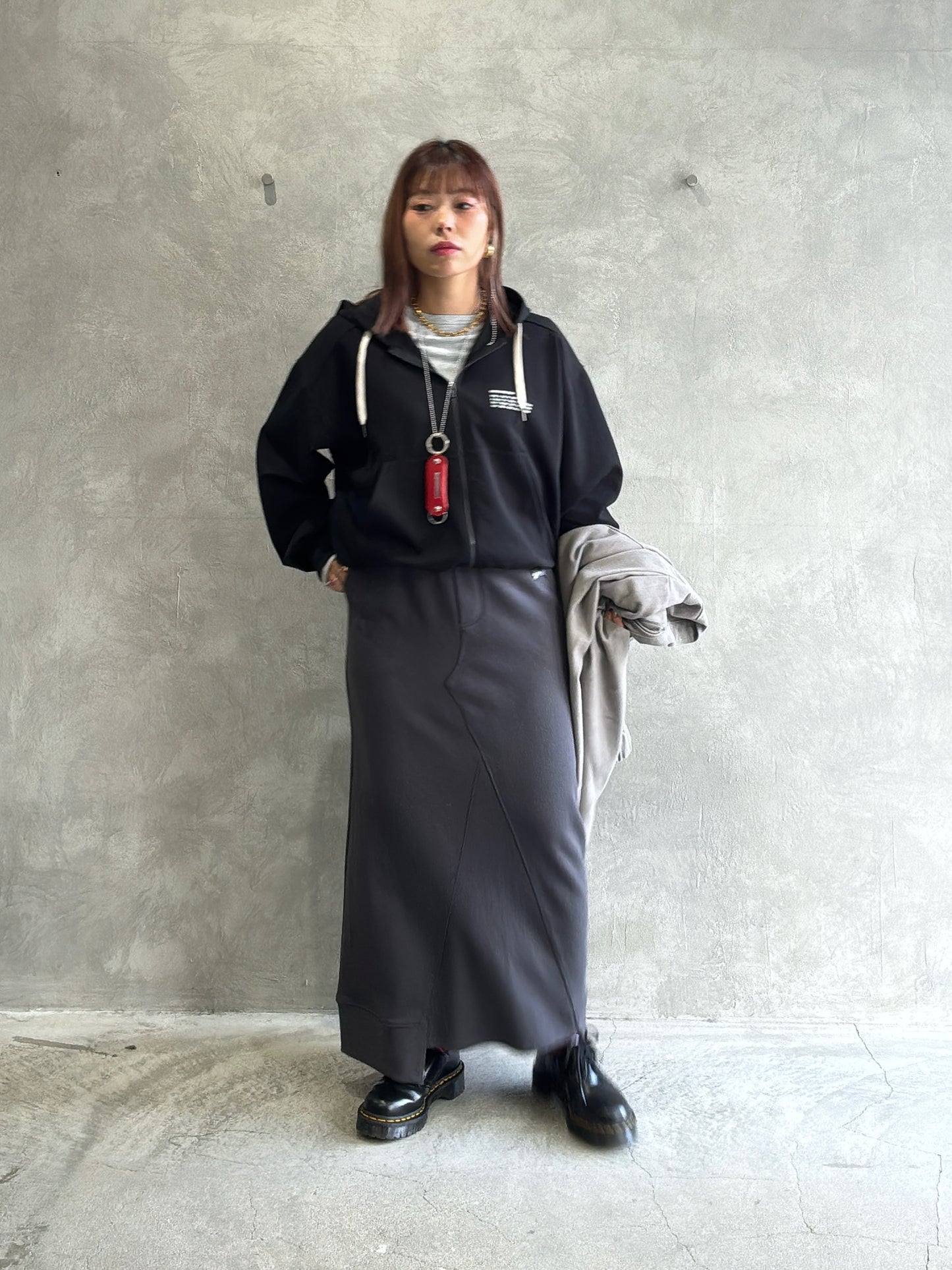 リメイクスウェットスカート／TRANOI