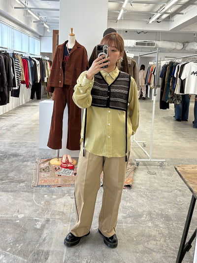 受付終了【予約⚡︎販売】ジャガードVネックベスト／#8642701／LE MÉLANGE／2026 AW #1