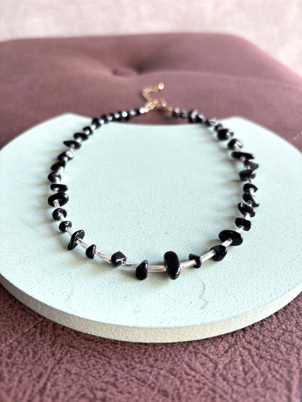 ⚡︎【予約販売】ブラックビーズmixネックレス
