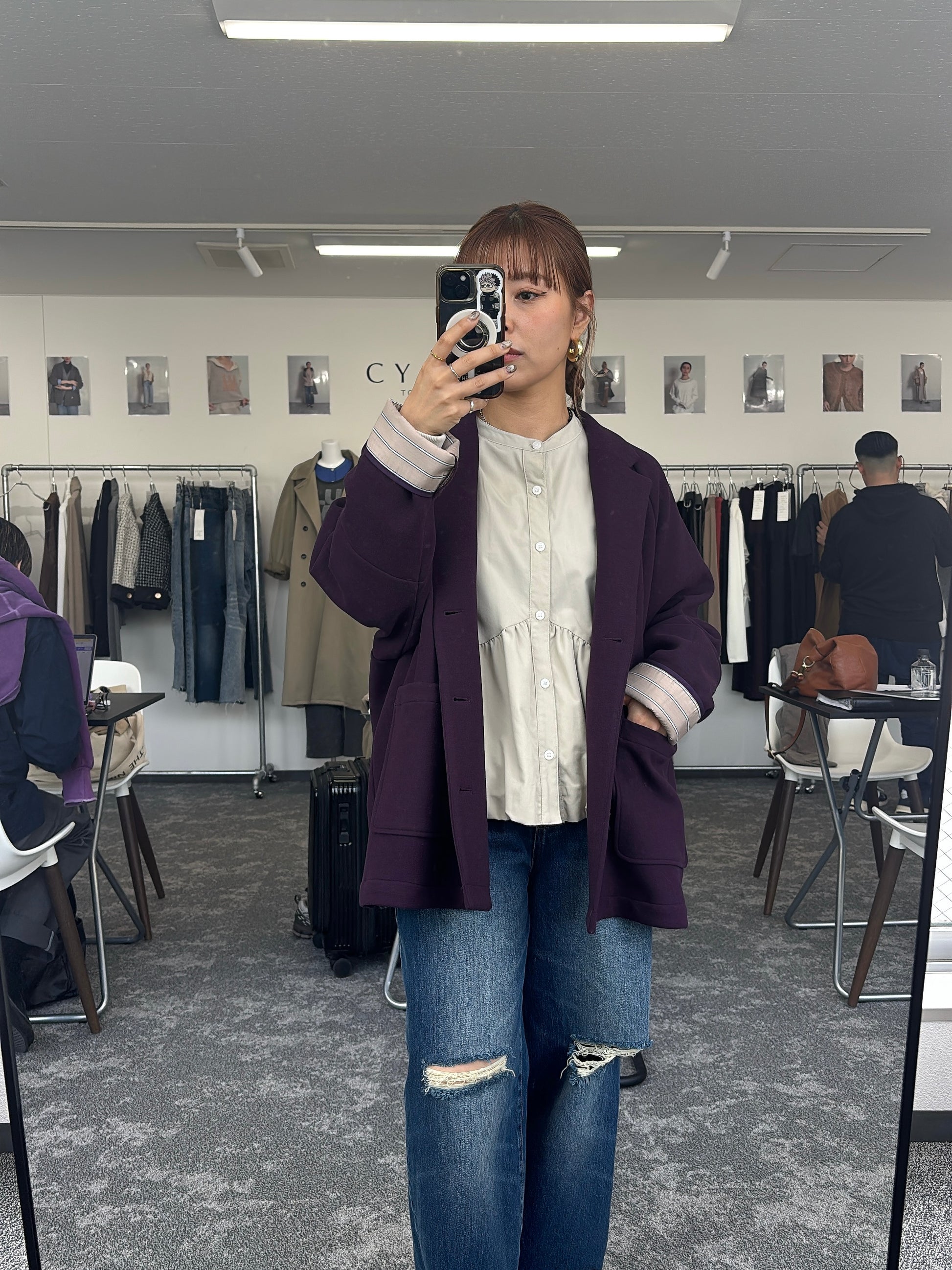 【予約⚡︎販売】ギャザーバルーンシャツ／604489／CYAN tokyo／2026 AW#1