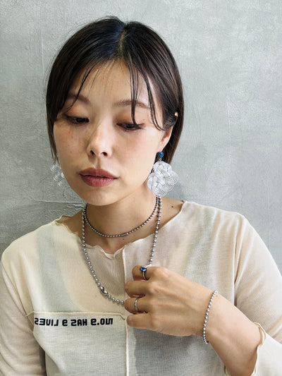 ５ミリボールチェーンチョーカー＆ブレスレットセット【ステンレス】／the Nines basic