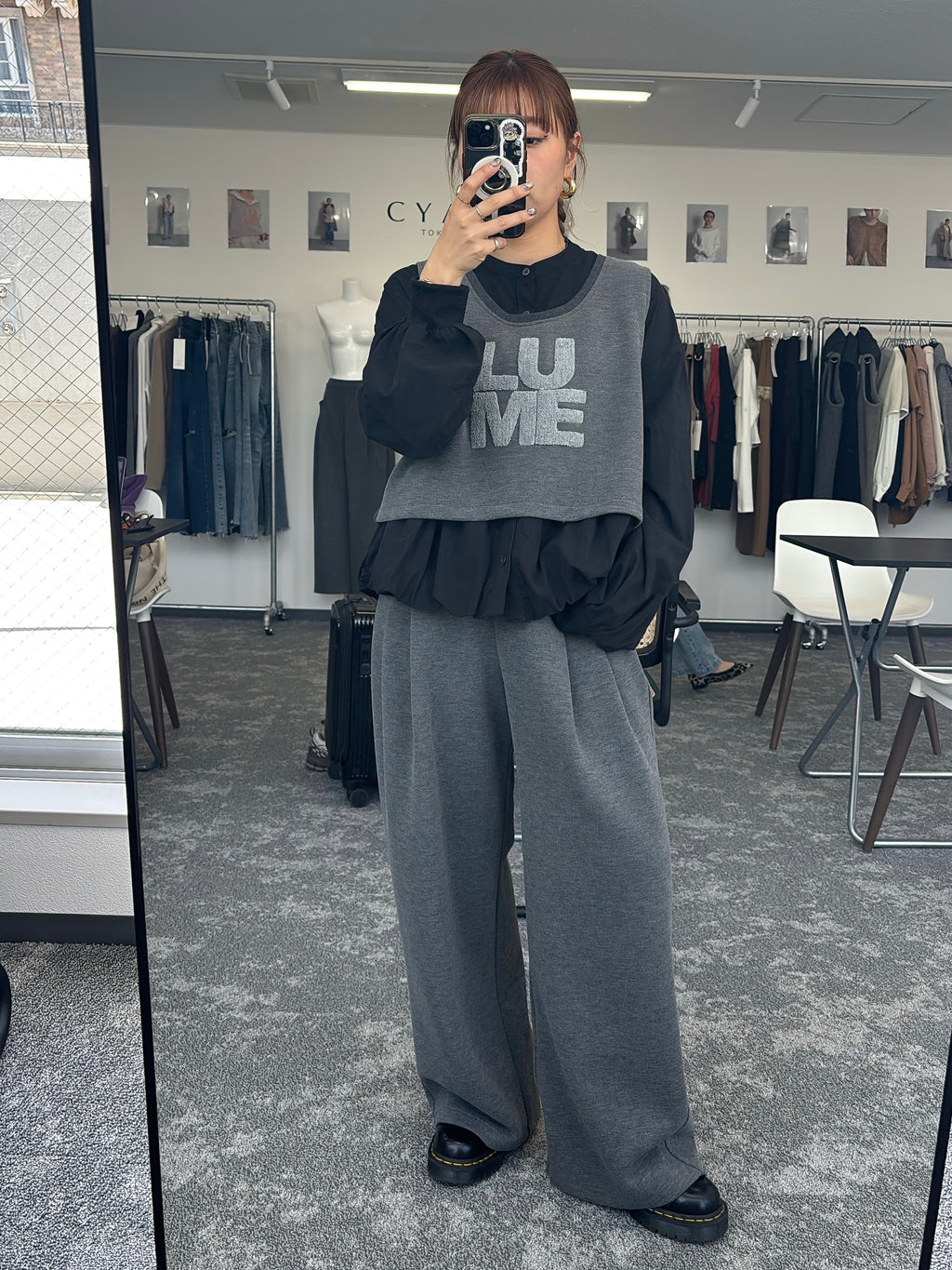 【予約⚡︎販売】スクエアポケットフリースワイドパンツ／604514／CYAN tokyo／2026 AW#1