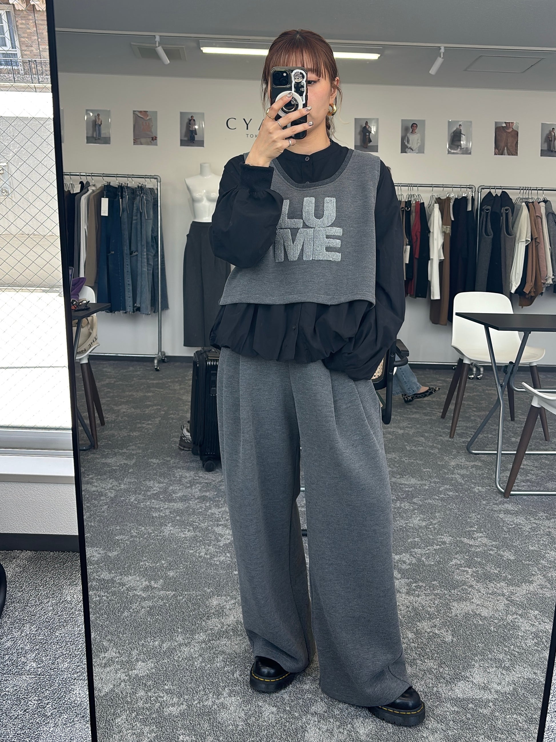 【予約⚡︎販売】スクエアポケットフリースワイドパンツ／604514／CYAN tokyo／2026 AW#1