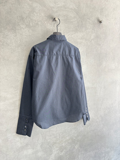 タイ付きチェックシャツ／LE MÉLANGE