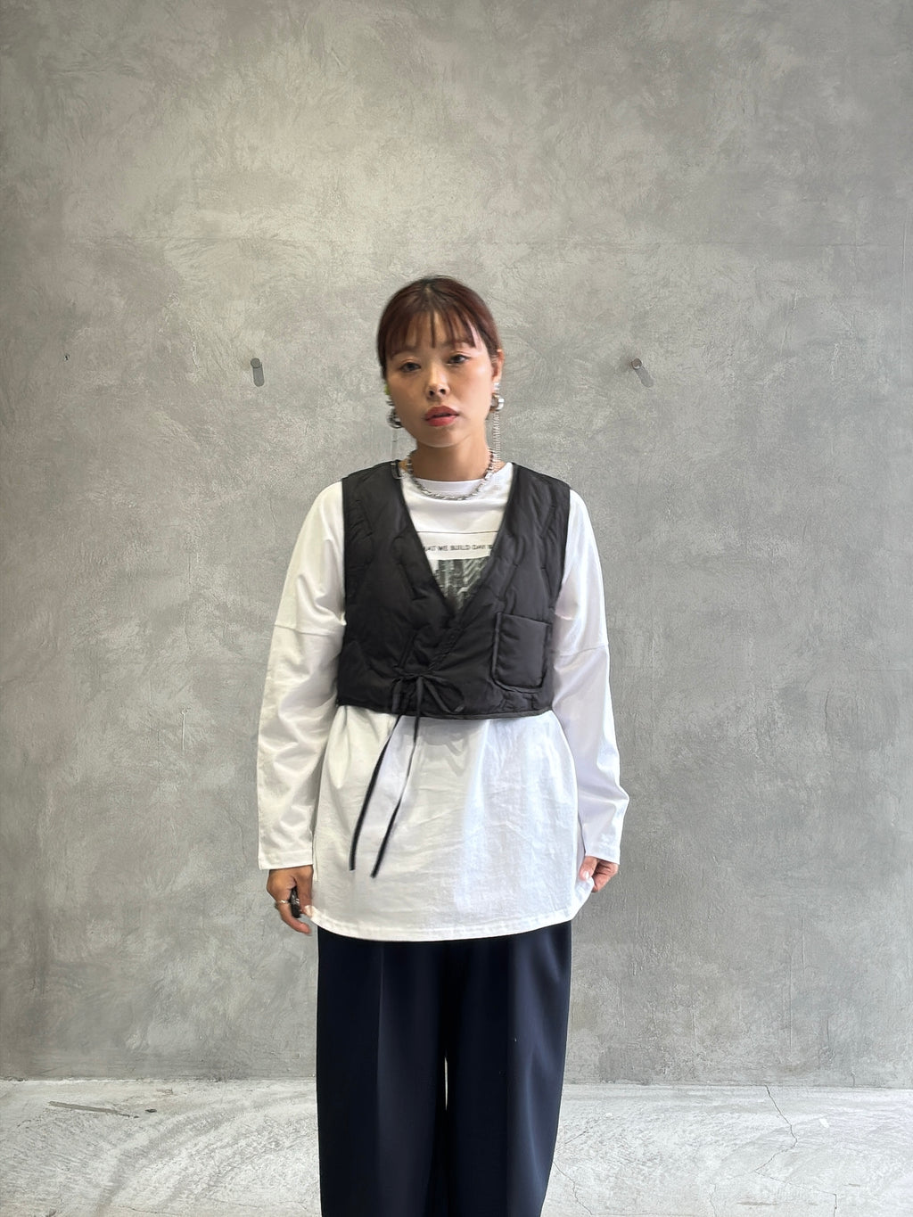 2way（ビル＆ロゴ）プリントカットソー／Dignite collier