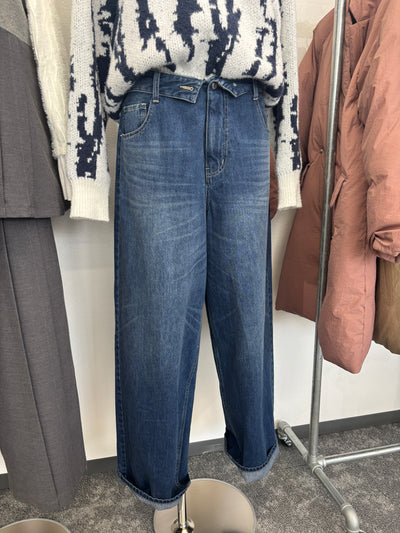 【予約⚡︎販売】ロールウエストワイドデニム／607534／CYAN tokyo／2026 AW#2