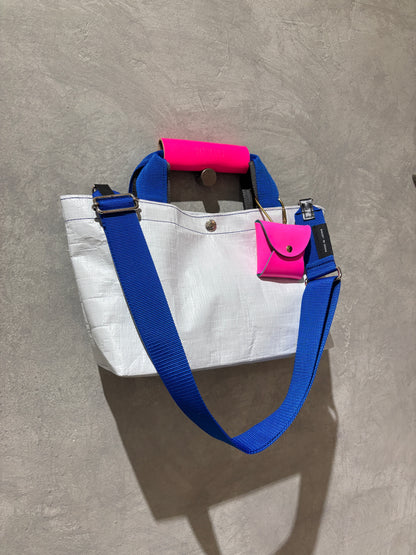 【予約販売】ブルー×チャコール（本体：ホワイト）／FACTORY OMOTO／BASIC TOTE