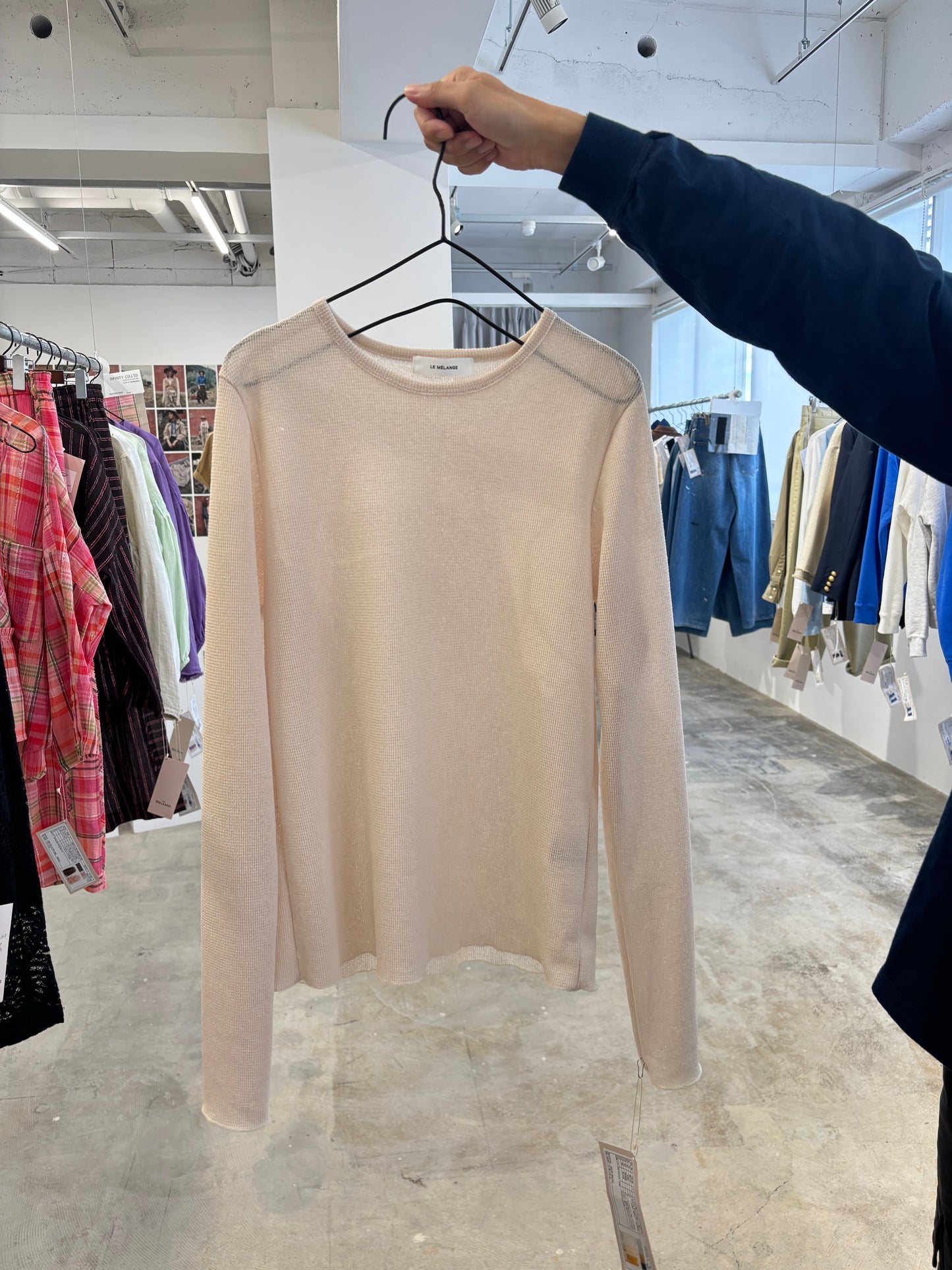 受付終了【予約販売】ボートネックカットソー／8611010／LE MÉLANGE