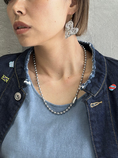 ５ミリボールチェーンチョーカー＆ブレスレットセット【ステンレス】／the Nines basic