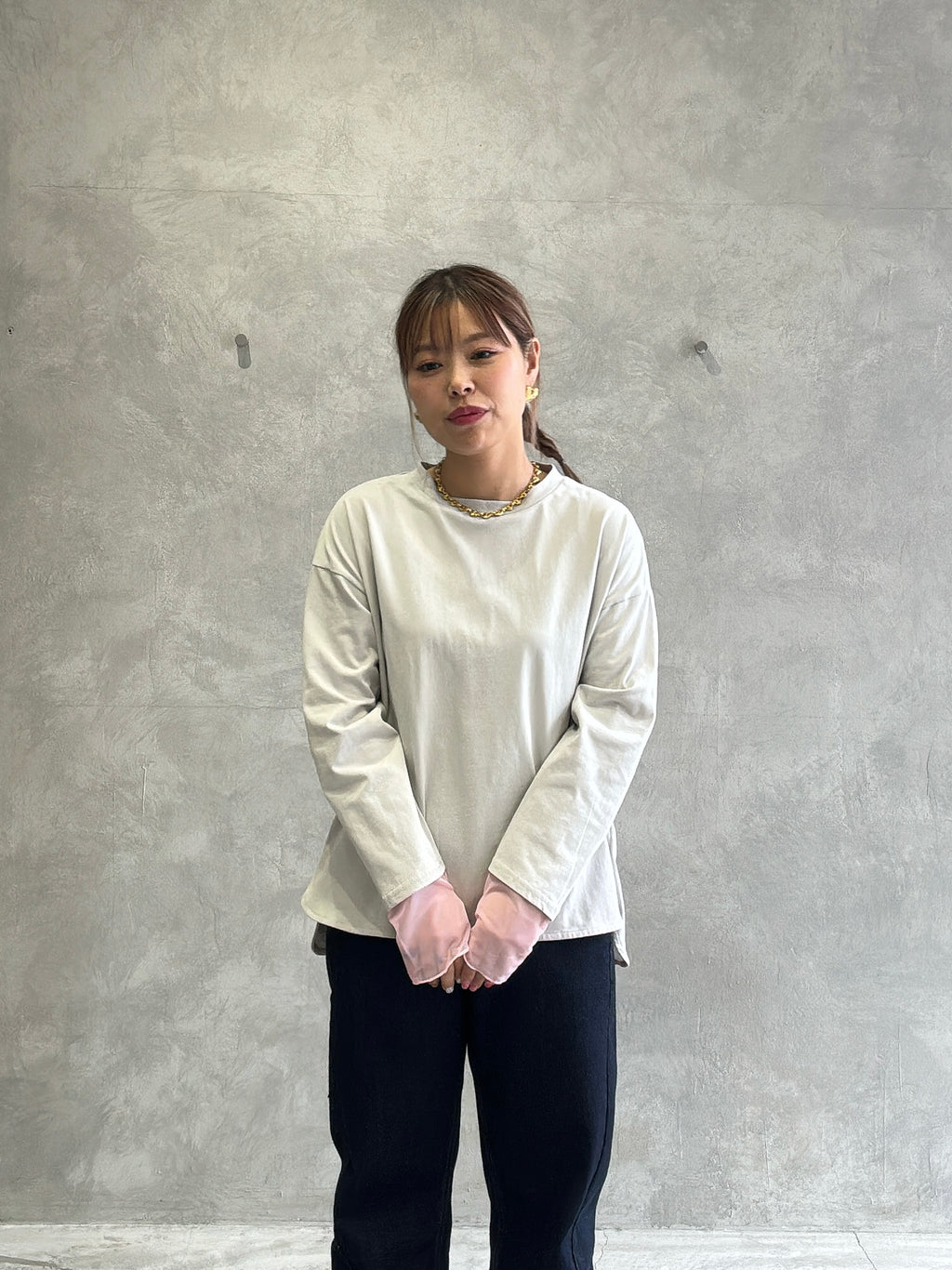 シアードッキング無地ロンT