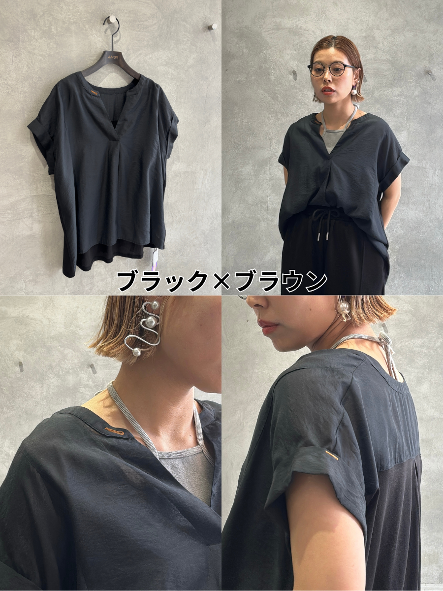 ミニエペ⚡︎シアースキッパー半袖カットソー／No.9-the Nines-