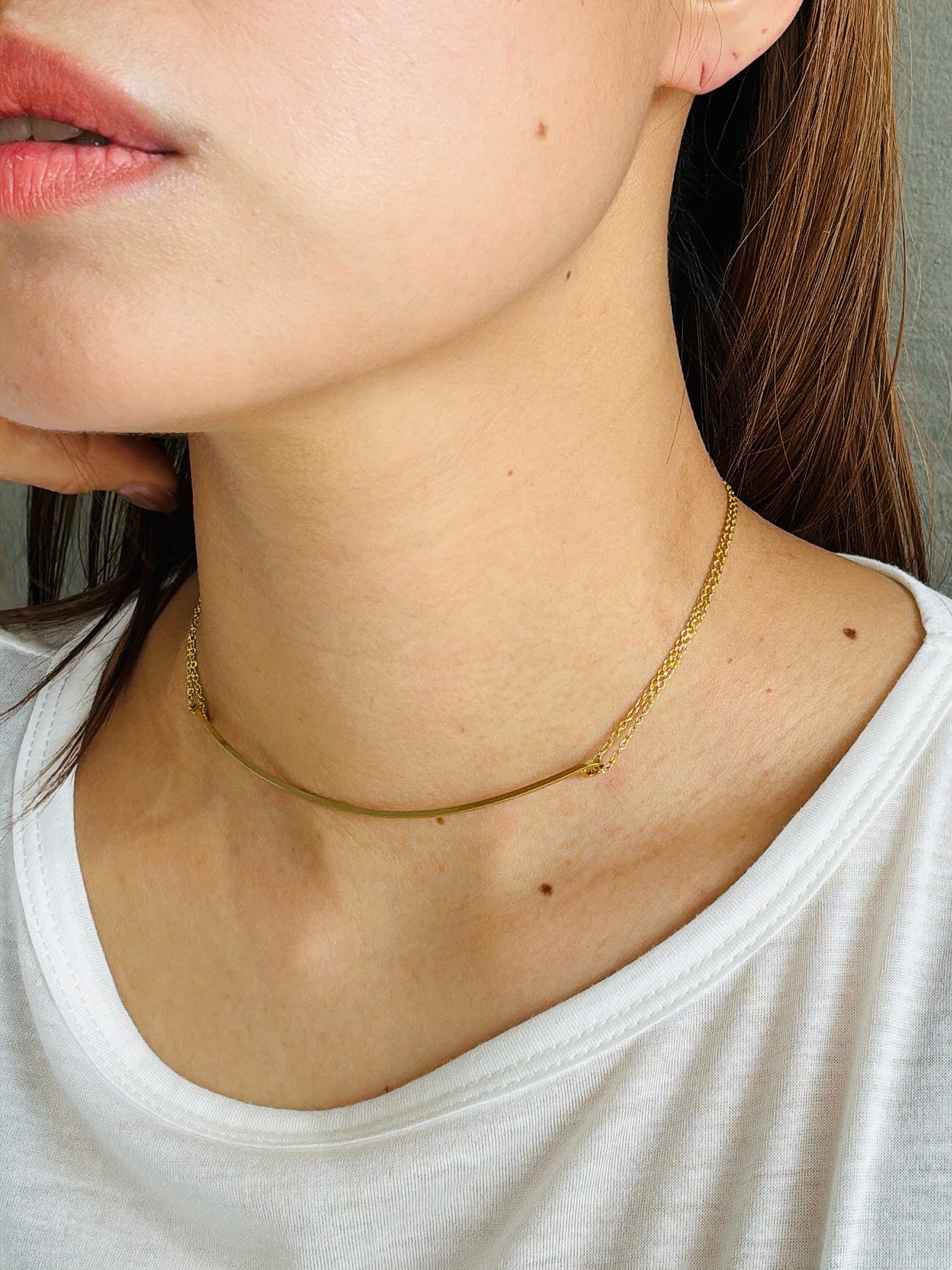 【予約販売】カーブバーネックレス