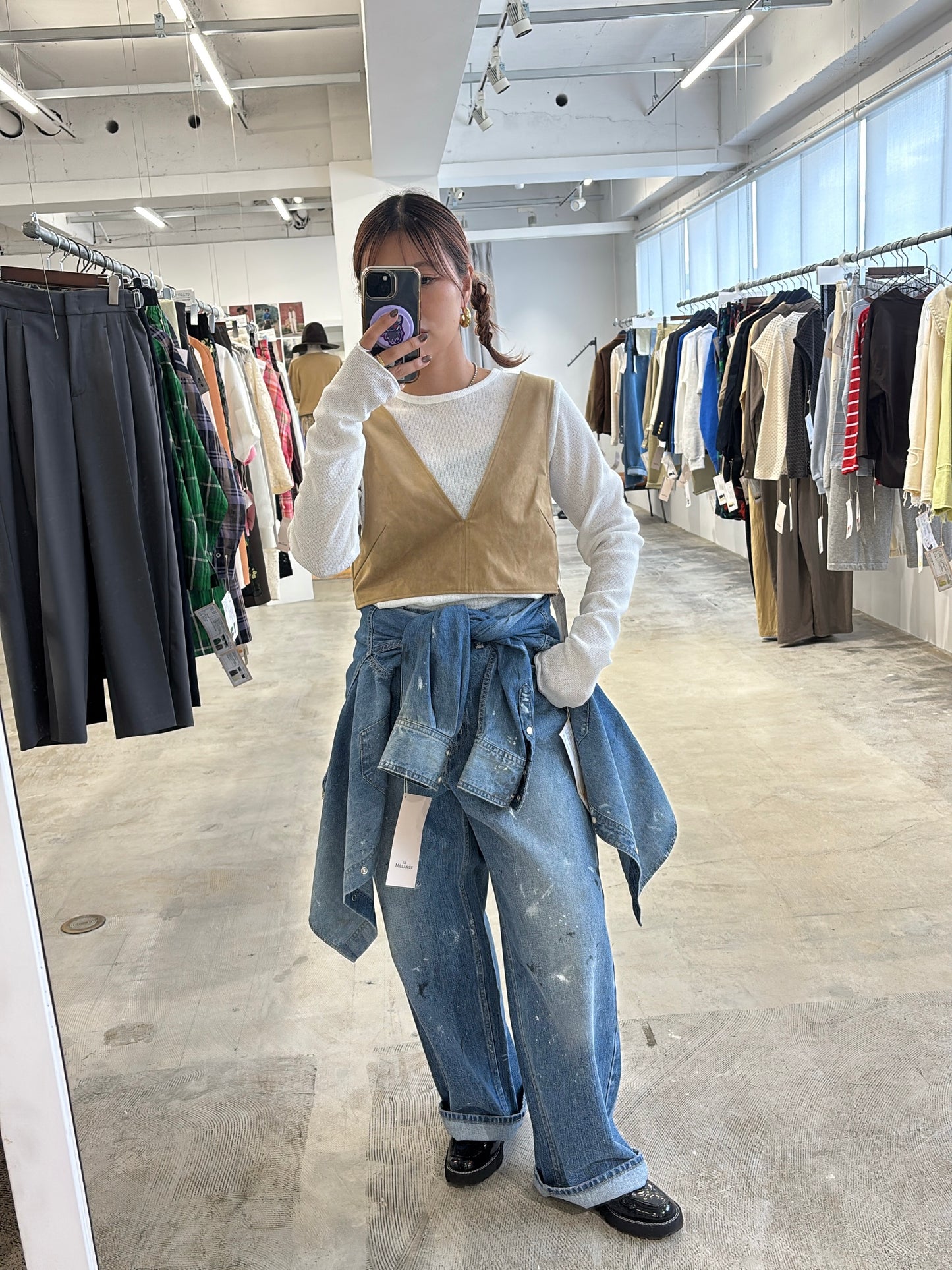 受付終了【予約販売】デニムパンツ／8613502／LE MÉLANGE