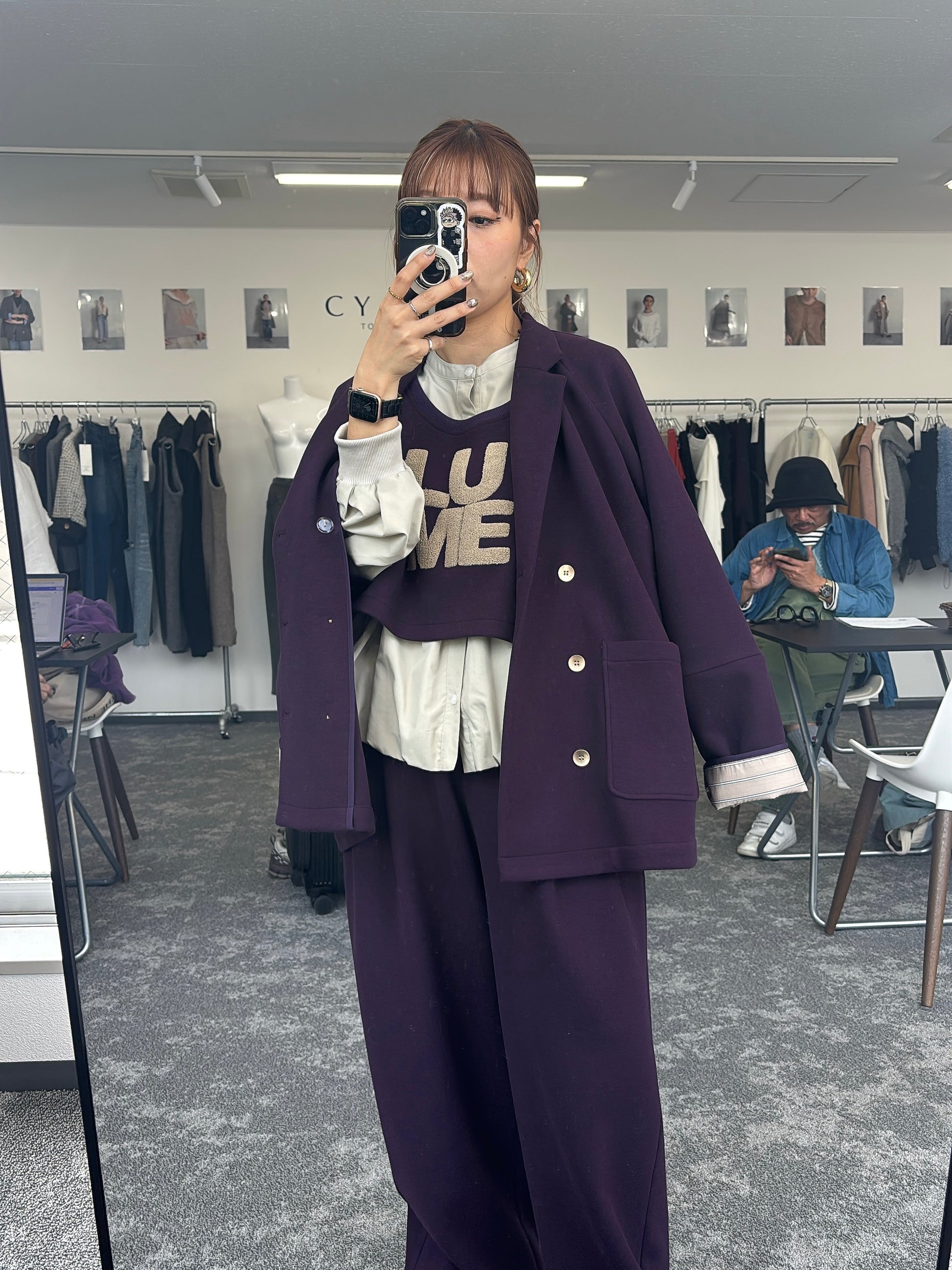 【予約⚡︎販売】マイクロフリースWジャケット／604513／CYAN tokyo／2026 AW#1