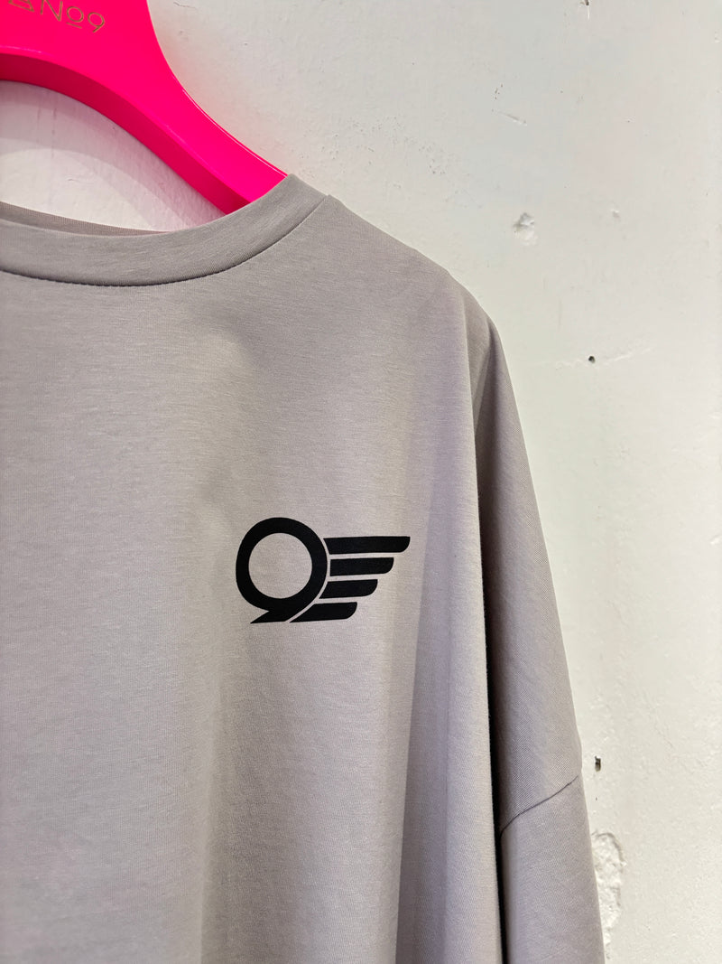 ショート丈ドライタッチTシャツ／No.9-the Nines-
