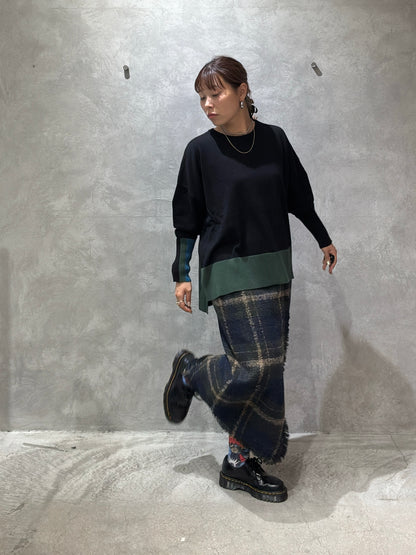 クラッシュツイードタイトスカート／the Nines