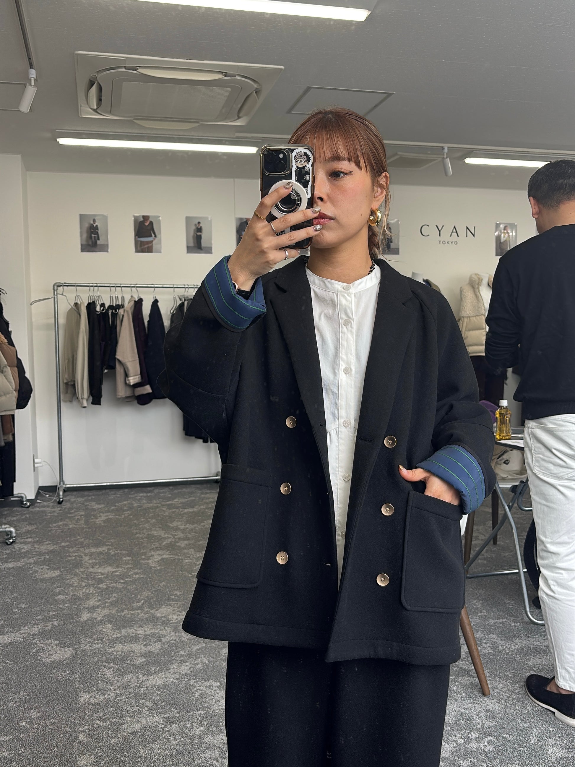 【予約⚡︎販売】マイクロフリースWジャケット／604513／CYAN tokyo／2026 AW#1