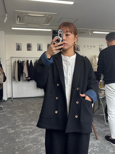 【予約⚡︎販売】マイクロフリースWジャケット／604513／CYAN tokyo／2026 AW#1