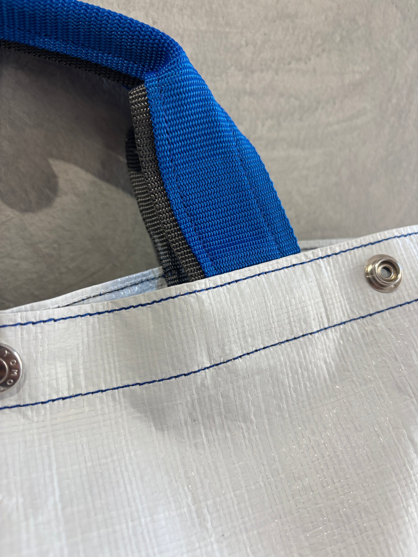 【予約販売】ブルー×チャコール（本体：ホワイト）／FACTORY OMOTO／BASIC TOTE