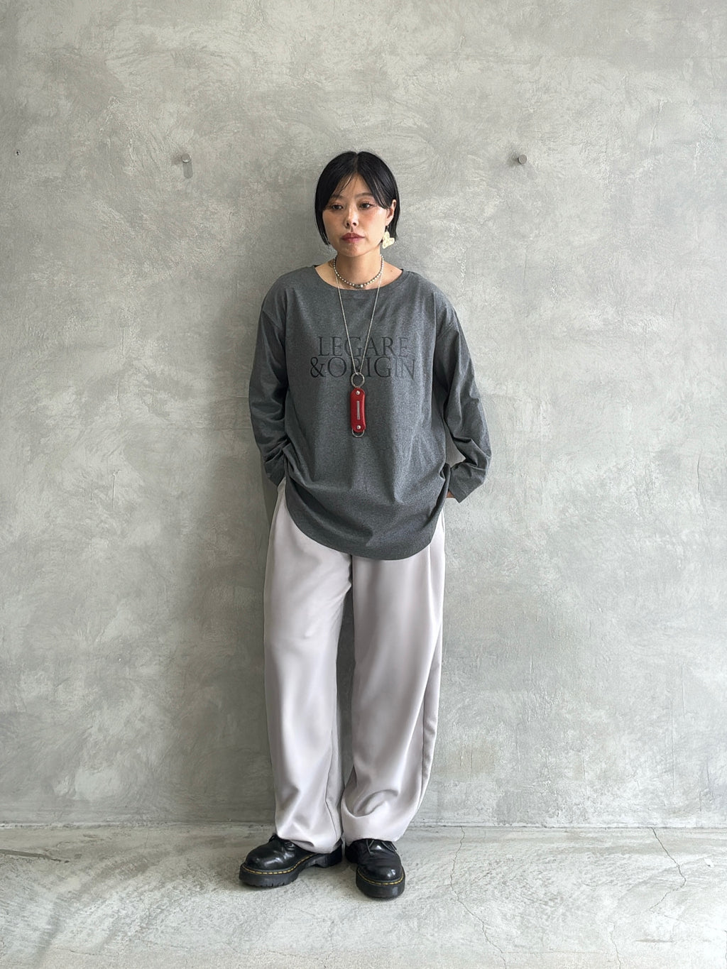 ロゴプリントロンT／Anna Kerry