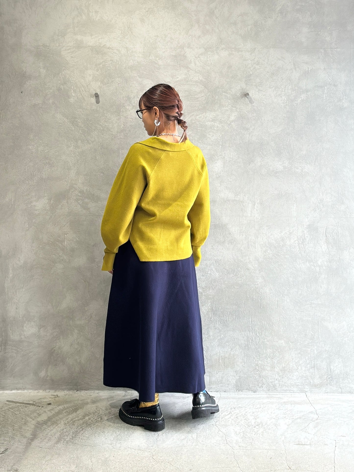 ミラノリブフレアスカート／palm RICHE