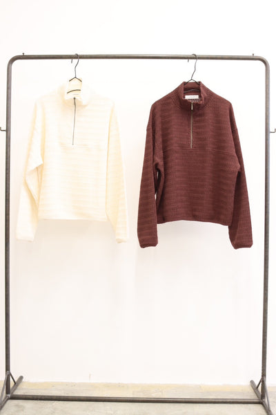 受付終了【予約⚡︎販売】ラッセルレースハーフジッププルオーバー／#8641010／LE MÉLANGE／2026 AW #1
