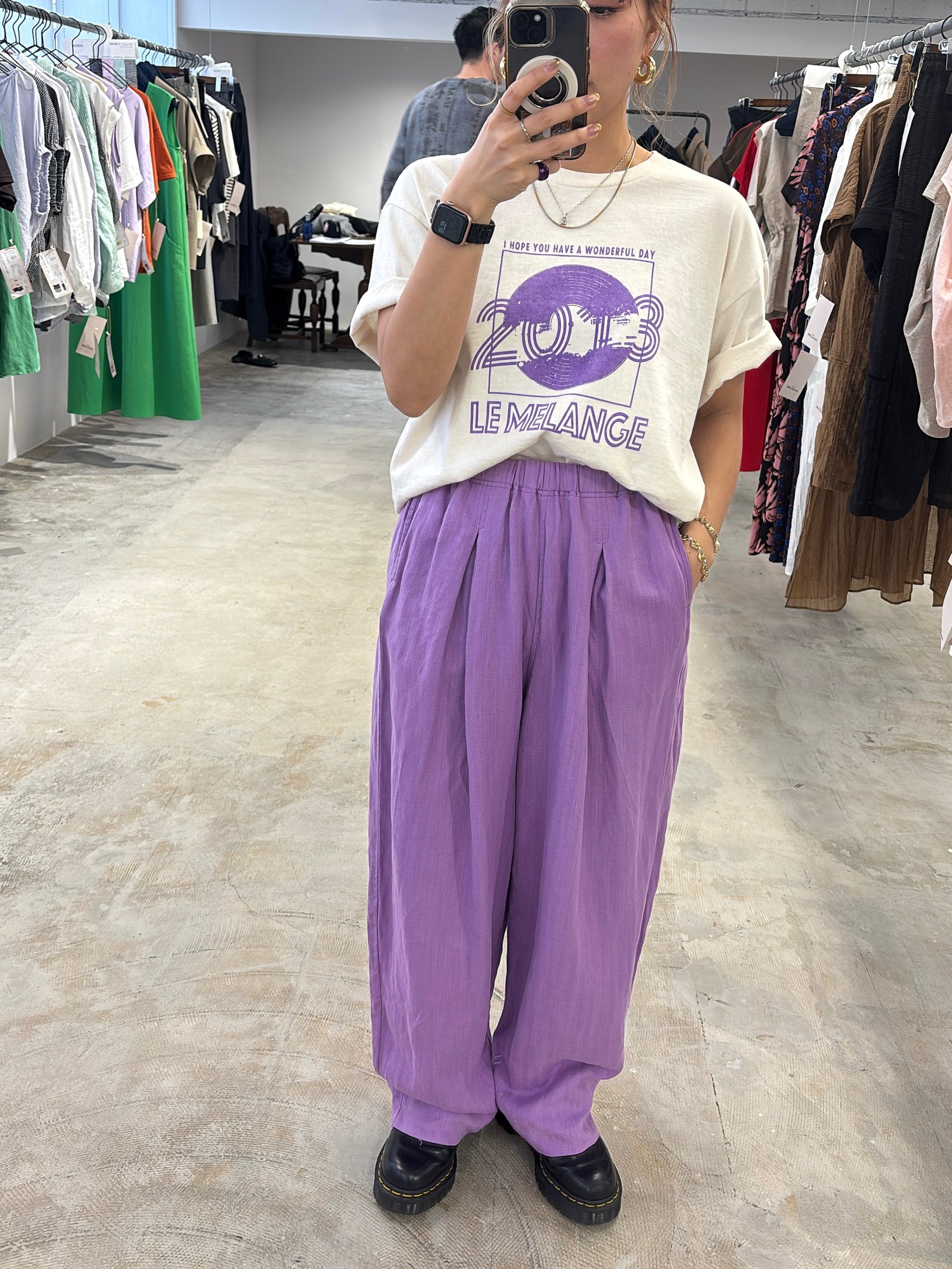 受付終了【予約販売】バレルシルエットパンツ／8623507／LE MÉLANGE／2026 SS#2