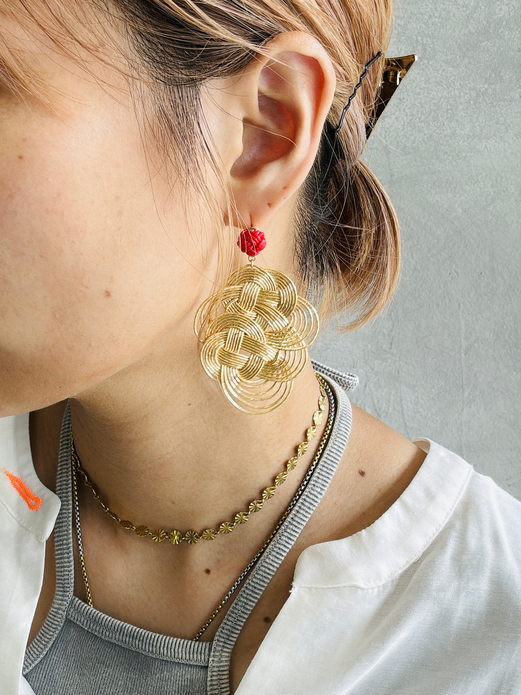 結び屋虹園×No.9コラボ限定仕様／3・6・９の揺れるピアス（ピアス・イヤリング）