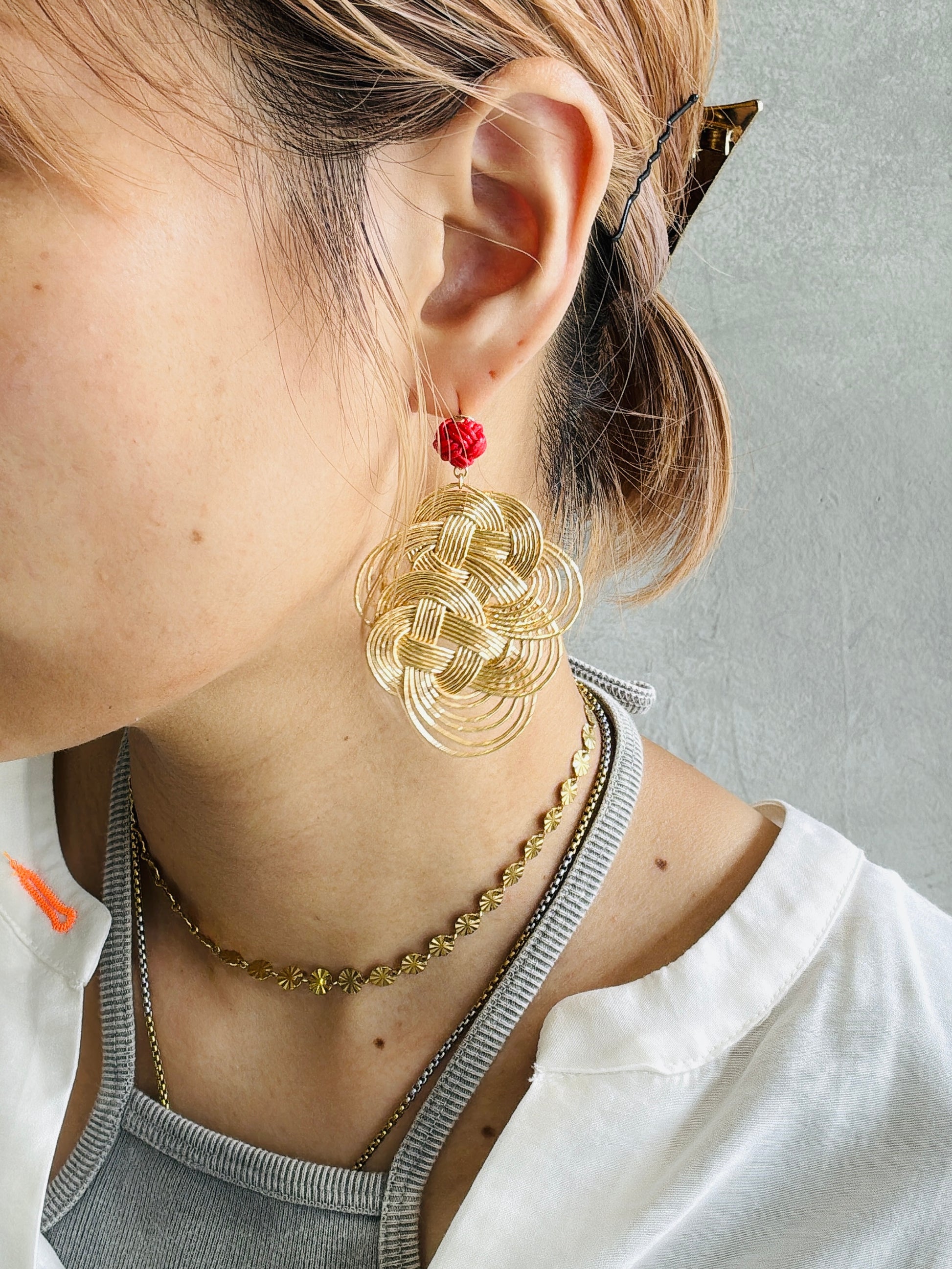 結び屋虹園×No.9コラボ限定仕様／3・6・９の揺れるピアス（ピアス・イヤリング）