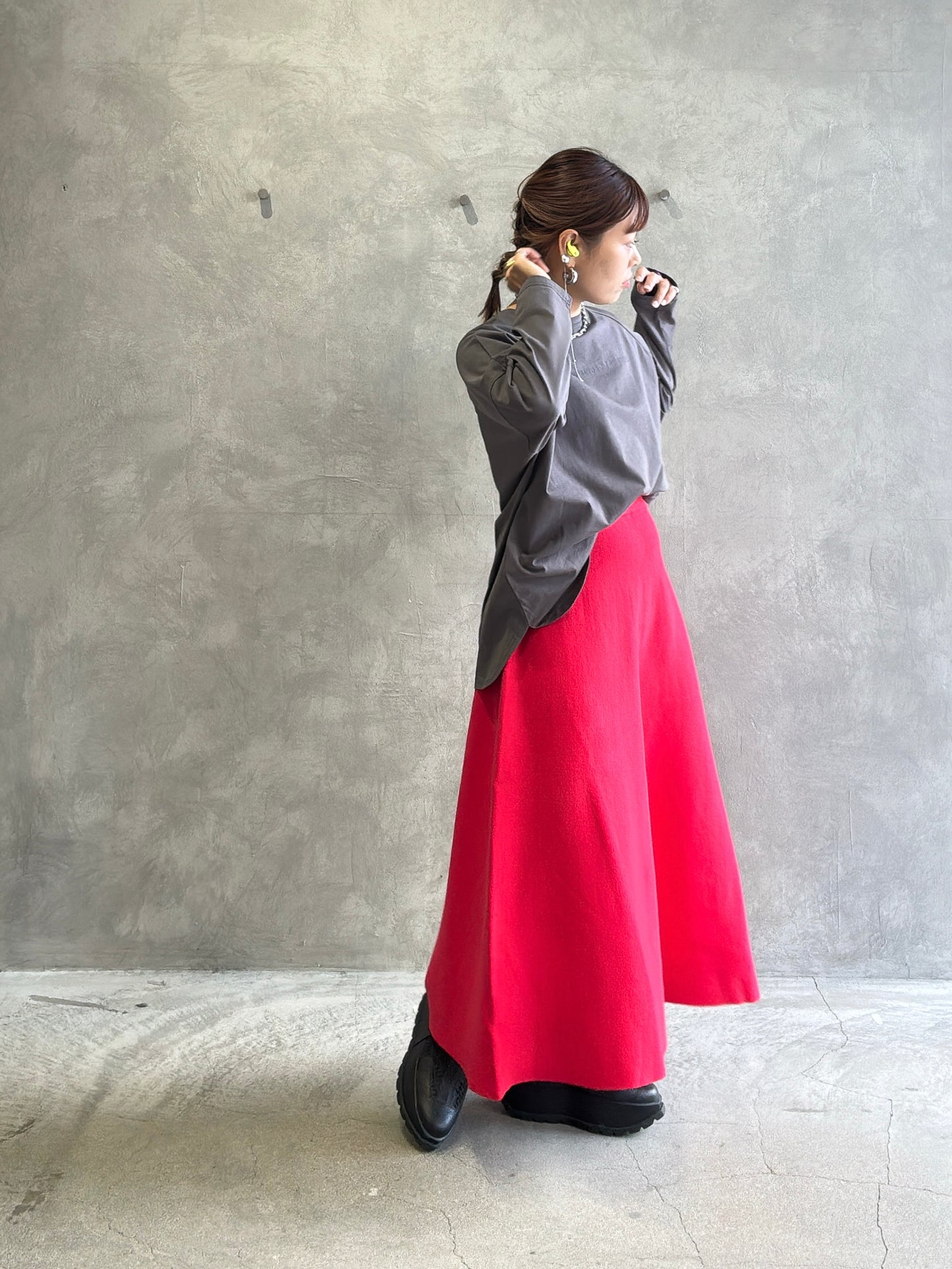 2way（ビル＆ロゴ）プリントカットソー／Dignite collier