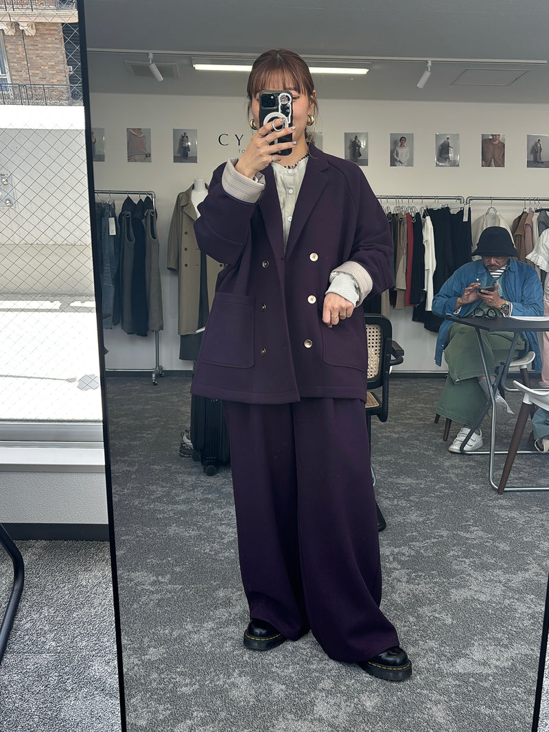 【予約⚡︎販売】スクエアポケットフリースワイドパンツ／604514／CYAN tokyo／2026 AW#1