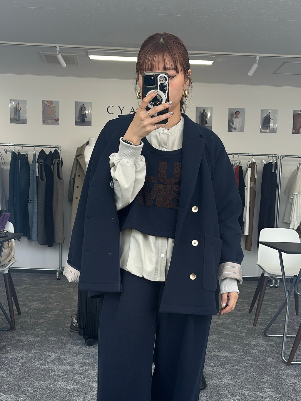 【予約⚡︎販売】スクエアポケットフリースワイドパンツ／604514／CYAN tokyo／2026 AW#1