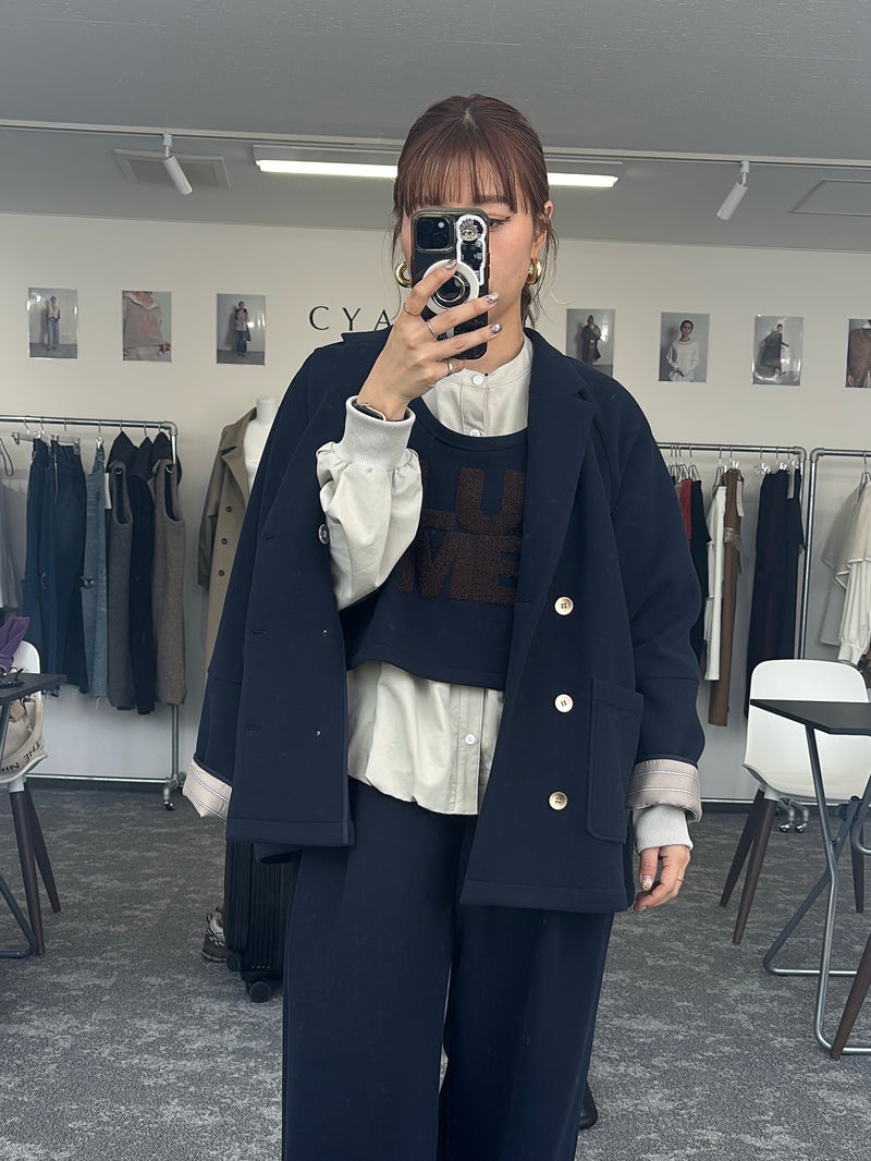 【予約⚡︎販売】スクエアポケットフリースワイドパンツ／604514／CYAN tokyo／2026 AW#1