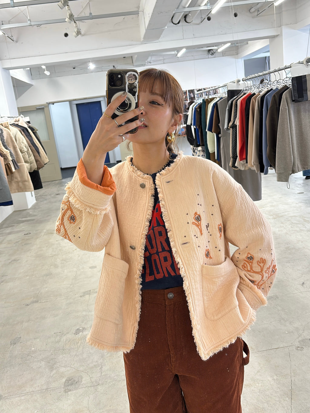 【予約⚡︎販売】刺繍クルーネックジャケット／#8643804／LE MÉLANGE／2026 AW #1