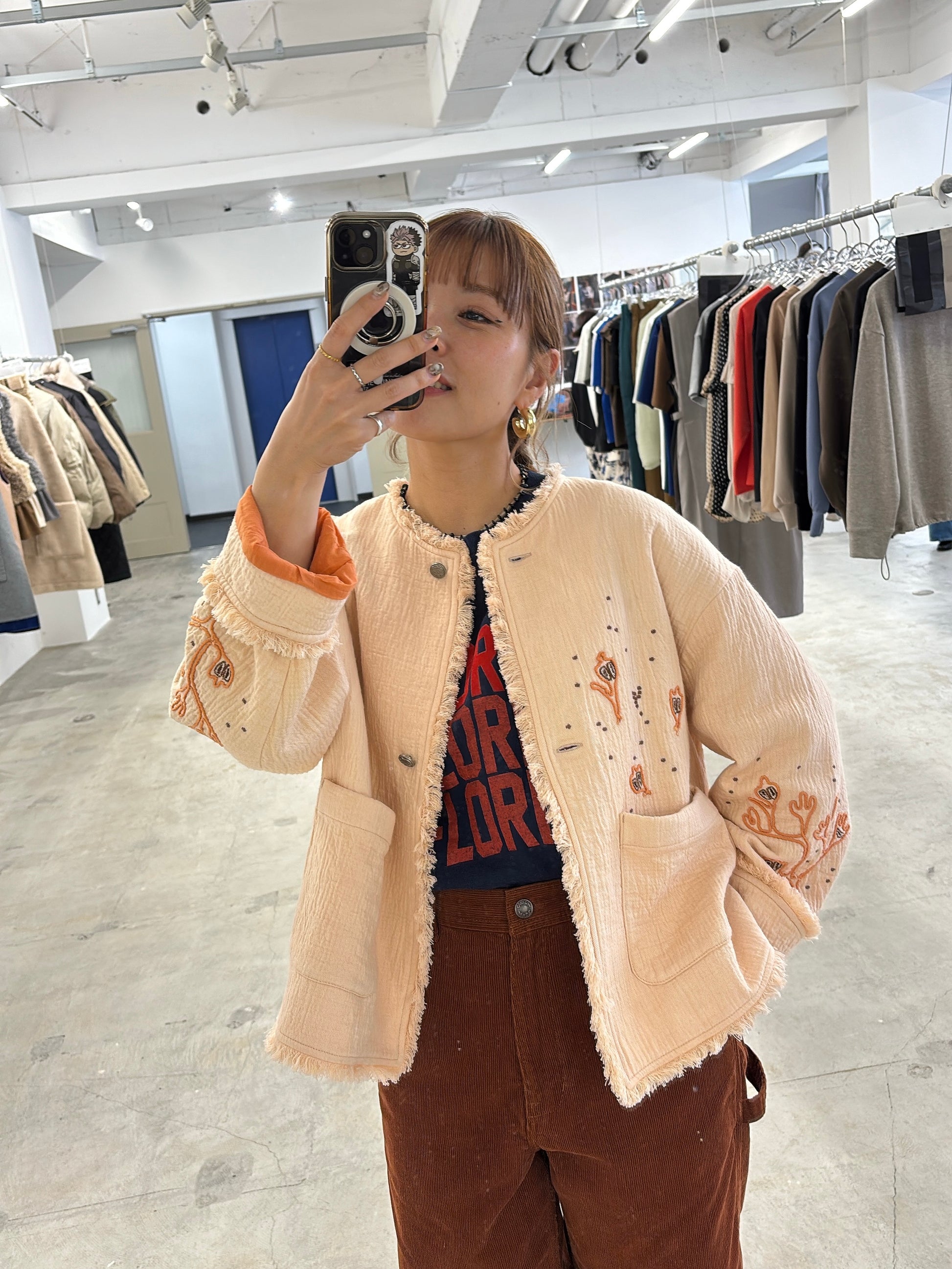 【予約⚡︎販売】刺繍クルーネックジャケット／#8643804／LE MÉLANGE／2026 AW #1