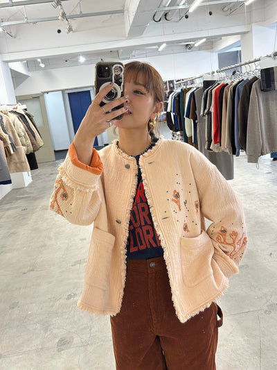 受付終了【予約⚡︎販売】刺繍クルーネックジャケット／#8643804／LE MÉLANGE／2026 AW #1