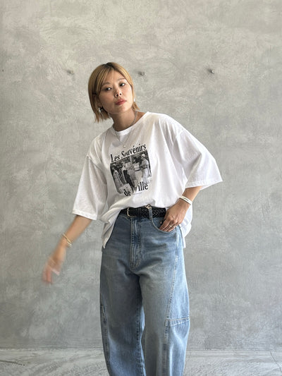 受付終了【予約販売】Les Souvenirs シアー天竺Tシャツ／ING