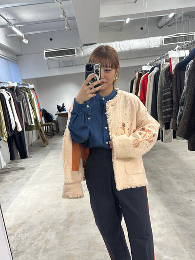 受付終了【予約⚡︎販売】刺繍クルーネックジャケット／#8643804／LE MÉLANGE／2026 AW #1