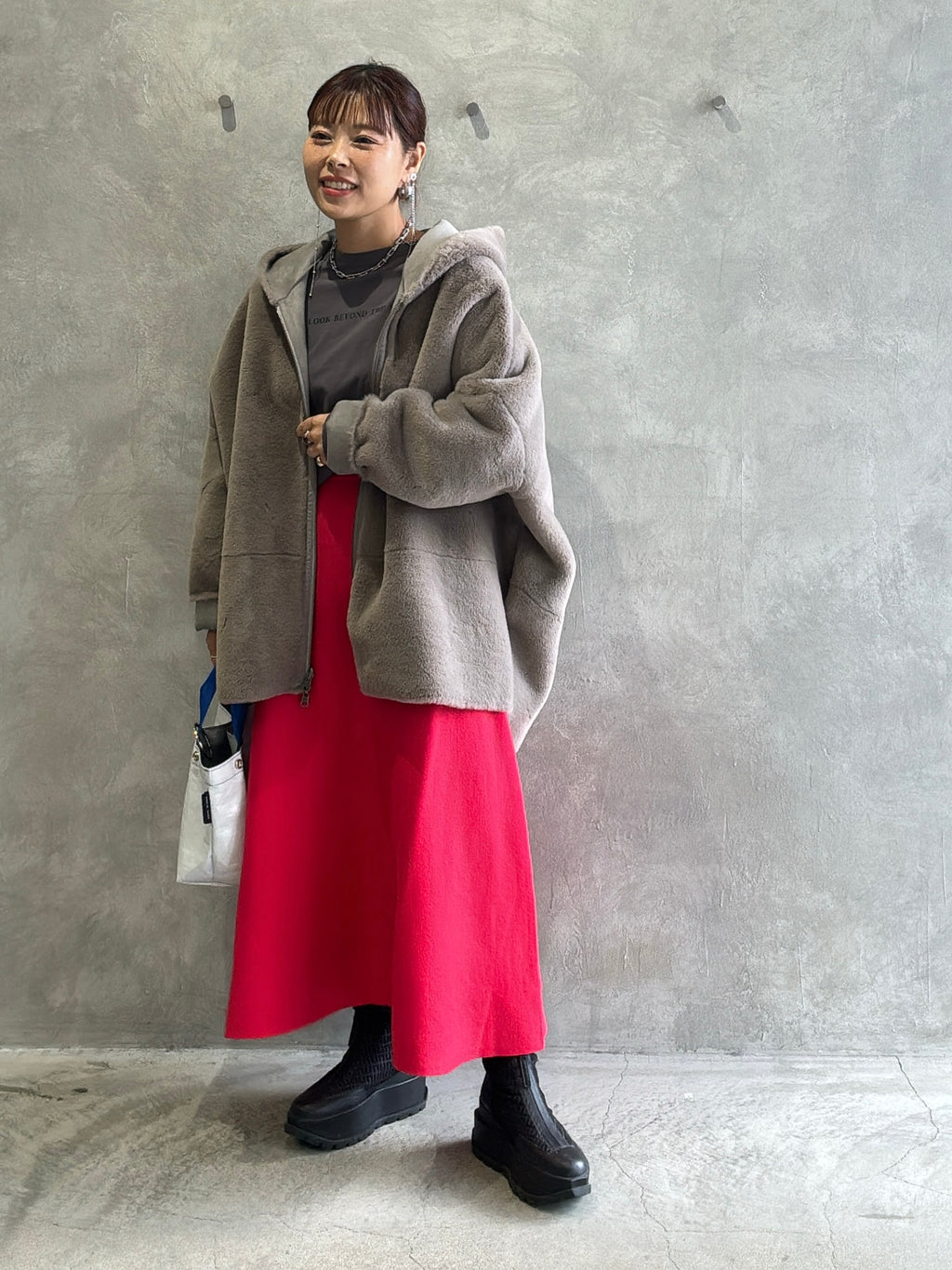 2way（ビル＆ロゴ）プリントカットソー／Dignite collier