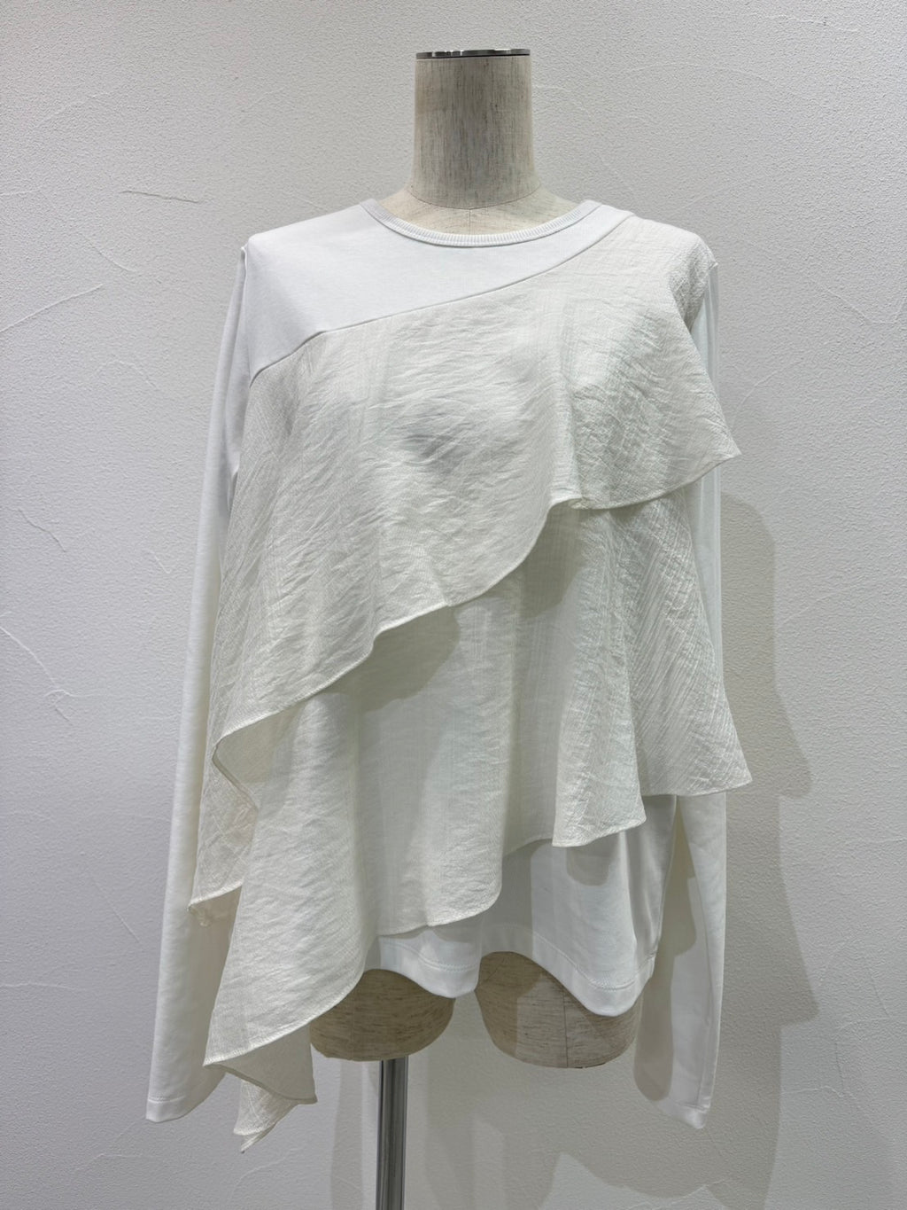 【予約⚡︎販売】アシメフリルコンビTOPS／604486／CYAN tokyo／2026 AW#1