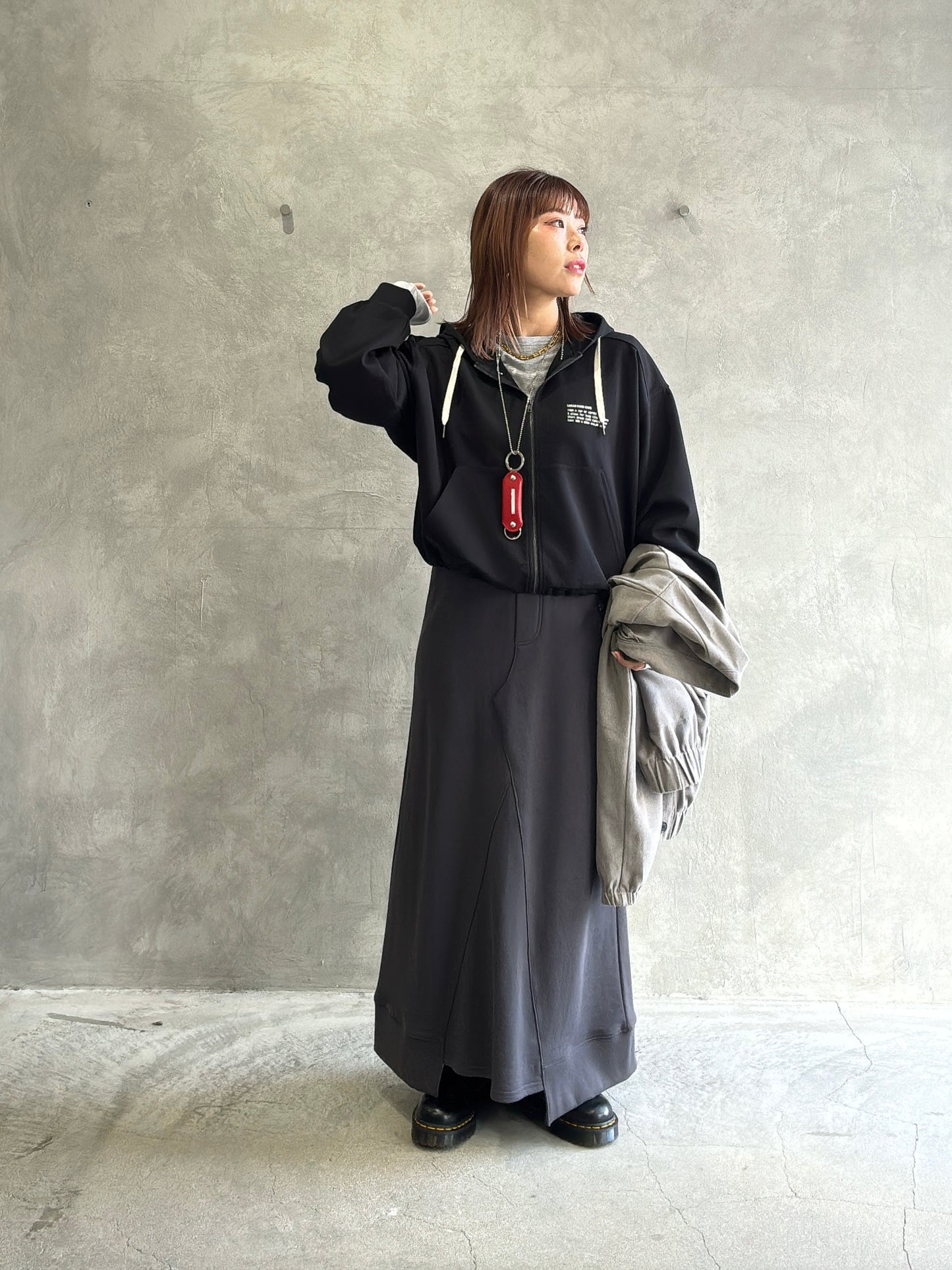 リメイクスウェットスカート／TRANOI